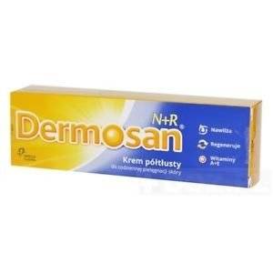 Dermosan N R Semi Greasy Face Body Care Cream Moisturizing Regenerating Oily Skin 40g