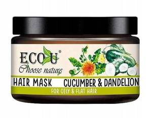 Eco-U Cucumber and Dandelion Anti Hair Loss Mask for Oily and Flat Hair 250ml
