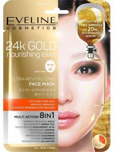 Eveline 24k Gold Ultra-Revitalizing Face Mask 8in1 for All Skin Types 1 Piece