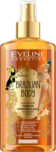 Eveline Brazilian Body Moisturizing Self Tanning Body and Face Mist 150ml