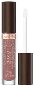 Eveline Choco Glamour Vinyl Liquid Lipstick with Glossy Lips Effect No.3 Toffe Chocolate 4.5ml