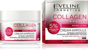 Eveline Collagen Intensively Rejuvenating Cream-Ampoule 5% for All Skin Types for Day and Night 50ml