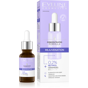 Eveline Concentrated Formula Rejuvenating Serum with Retinol and Ceramides for Face Neck and Decollete 18ml