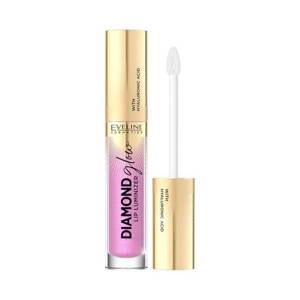 Eveline Diamond Lip Glow Lip Gloss with Hyaluronic Acid No. 10 Rose Violet 4.5ml