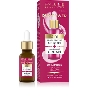 Eveline Duo Power 2in1 Regenerating Serum and Nourishing Cream 18ml