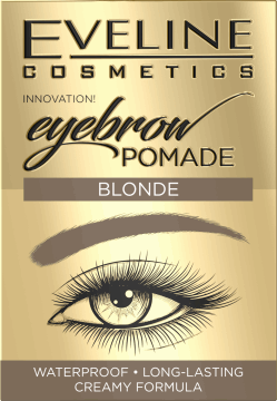 Eveline Eyebrow Pomade Waterproof Creamy Formula Blond 1 Piece