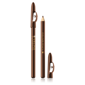 Eveline Eyeliner Pencil with Sharpener Long-Wear Brown 1 Piece