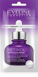 Eveline Face Therapy Professional Ampoule-Mask Retinol Reducing Wrinkles and Discoloration Cream Mask 8ml