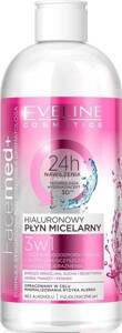 Eveline Facemed+ Hyaluronic Micellar Water 3in1 Soothing Irritation for Dry Skin 400ml