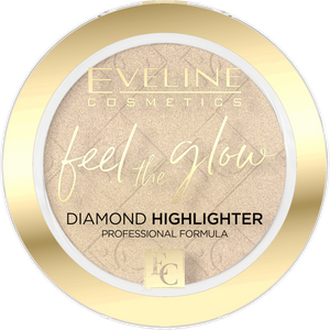 Eveline Feel the Glow Vegan Velvet Face Diamond Highlighter in Stone 01 Sparkle 5g