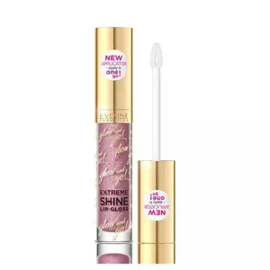 Eveline Gloss Glow and Go Extreme Moisturizing Lip Gloss with Volume Effect No. 08 Dreamy Purple 4.5ml