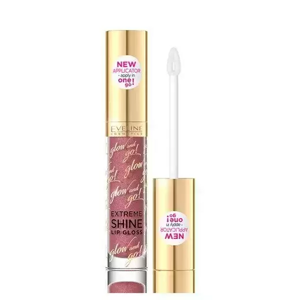 Eveline Gloss Glow and Go Extreme Moisturizing Lip Gloss with Volume Effect No. 09 Dark Nude 4.5ml