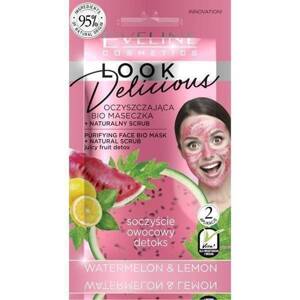 Eveline Look Delicious Cleansing Bio Mask Natural Scrub with Watermelon and Lemon 10ml