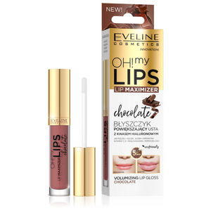 Eveline Oh My Lips Lip Maximizer Lip Gloss with Hyaluronic Acid Chocolate Flavour 4.5ml