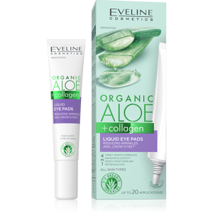 Eveline Organic Aloe + Collagen Liquid Eye Pads Reducing Wrinkles for All Skin Types 20ml