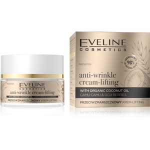Eveline Organic Gold Lifting Anti-Wrinkle Cream with Organic Coconut Oil and Camu Camu 50ml