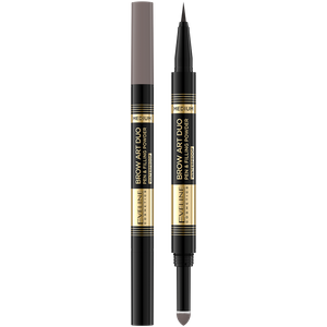 Eveline Pencil 2in1 Brow Art Duo Medium Precise Multifunction Pen with Eyebrow Powder and Soft Applicator 8g