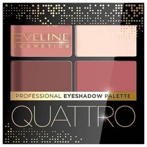 Eveline Quattro Professional Eyeshadow Palette Eyeshadow with Applicator 04 3.2g