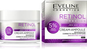 Eveline Retinol Regenerating Cream-Ampoule 5% Repair Complex First Wrinkles for Night 50ml