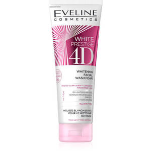 Eveline White Prestige 4D Whitening Facial Wash Foam for All Skin Types 100ml Best Before 02.07.24