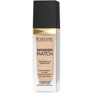 Eveline Wonder Match Luxurious Foundation Adapting to Skin Tone 16 Light Beige 30ml