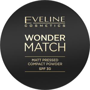 Eveline Wonder Match Matte Pressed Powder with Protective Filter SPF30 No. 01 Light Beige 8g