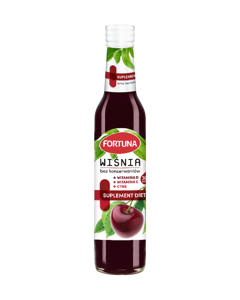 Fortuna Cherry Syrup without Preservatives with Zinc Vitamins C and D 250ml