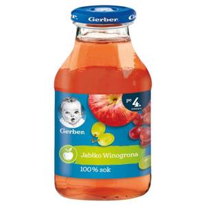 Gerber Natural Juice 100% Apple and Grapes for Infants after 4th Month 200ml