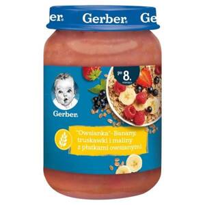 Gerber Porridge Bananas Strawberries and Raspberries with Oat Flakes for Infants after 8 Months 190g