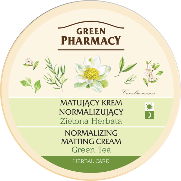 Green Pharmacy Mattifying and Normalizing Cream for Oily Skin with Green Tea 150ml BEST BEFORE 16.02.2022