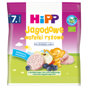 Hipp Bio Berry Rice Wafers for Babies after 7 Months Sugar Free 35g