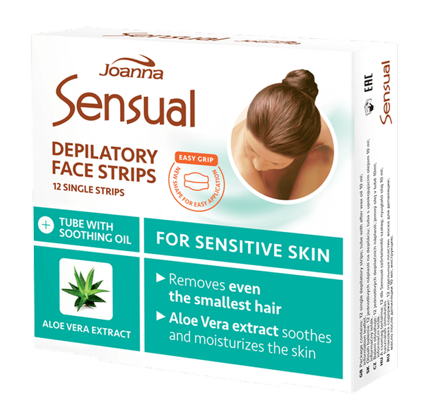 Joanna Sensual Facial Depilation Patches with Aloe Extract 12pcs.