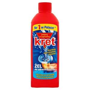 Kret Gel for Unblocking Pipes and Siphons in Sewer Systems 500g