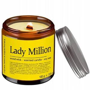 Lady Million Soy Fragranced Candle in Screwed Jar 1 Piece