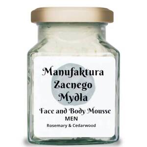Manufaktura Noble Soap Face and Body Mousse for Men with Rosemary and Cedarwood Essential Oil 200ml