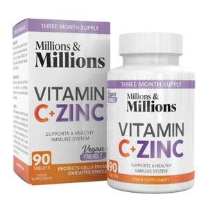 Millions & Millions Vitamin C + Zinc Healthy Immune System Support 90 Tablets