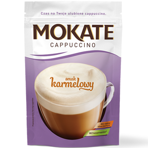 Mokate Cappuccino with Caramel Flavor without Oils and without Preservatives 110g