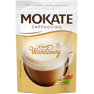 Mokate Cappuccino with Vanilla Taste without Oils and without Preservatives 110g
