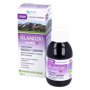 Nexon Pharma Medic + Icelandic Syrup Soothes Cough and Hoarseness Symptoms for Children Over 1 Year Old 125ml