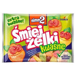 Nimm2 Śmiejżelki Sour Fruit Jelly Gummies Enriched with Vitamins 100g