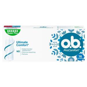 O.B. ProComfort Super Plus Tampons 16 Pieces