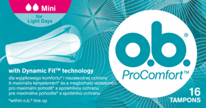 OB Tampons ProComfort MINI Easy Application 16 Pieces x 6