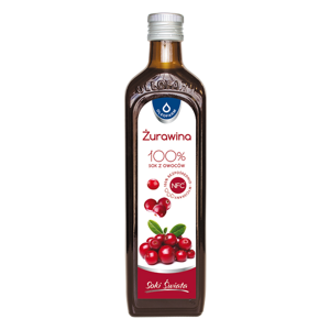 Oleofarm Juices World 100% Cranberry Juice 490ml