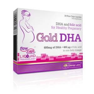 Olimp Gold DHA+ Folic Acid 30 Capsules Best Before 15.06.24