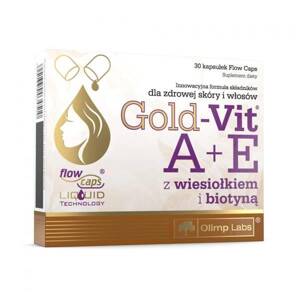 Olimp Gold Vit A+E with Evening Primrose and Biotin for Healthy Skin and Hair 30 Capsules