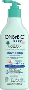 OnlyBio Baby Hypoallergenic Shampoo for Babies from 1st Day of Life with Atopic and Allergic Skin 300ml
