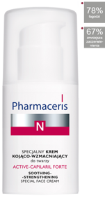 Pharmaceris N Active Capilaril Forte Soothing Strengthening Cream for Capillary Skin 30ml