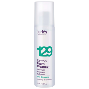 Purles 129 Total Cleansing Cotton Cleansing Foam with Cotton Extract for All Skin Types 125ml