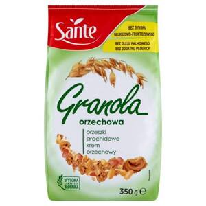 Sante Crunchy Nut Granola with Large Fibre Content 350g