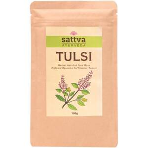 Sattva Ayurveda Tulsi Herbal Mask for Face and Hair 100g